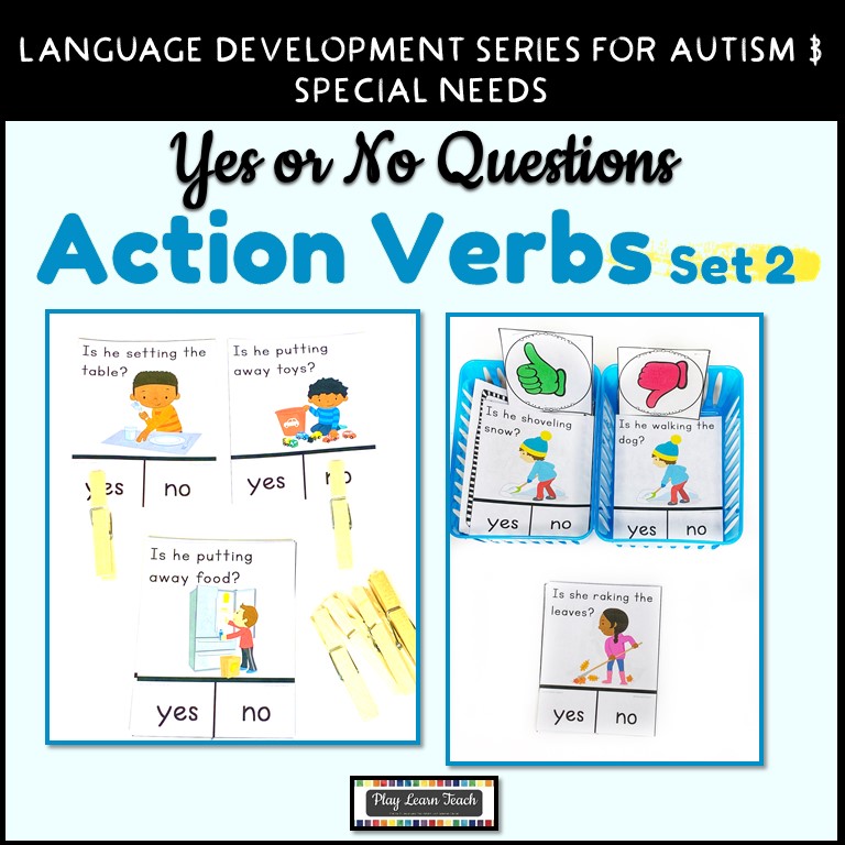 Yes No Questions Action Verbs Set 2 | Speech Therapy