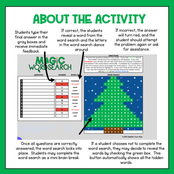 Percent Equations - Percent of - Christmas - Holiday Digital Self ...