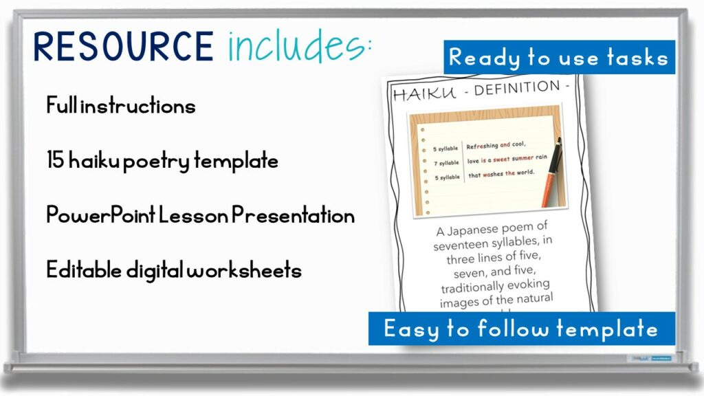 Haiku Poetry Lesson - How to Write A Haiku Poem Guide and Picture ...