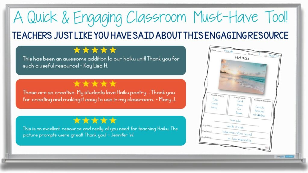 Haiku Poetry Lesson - How to Write A Haiku Poem Guide and Picture ...