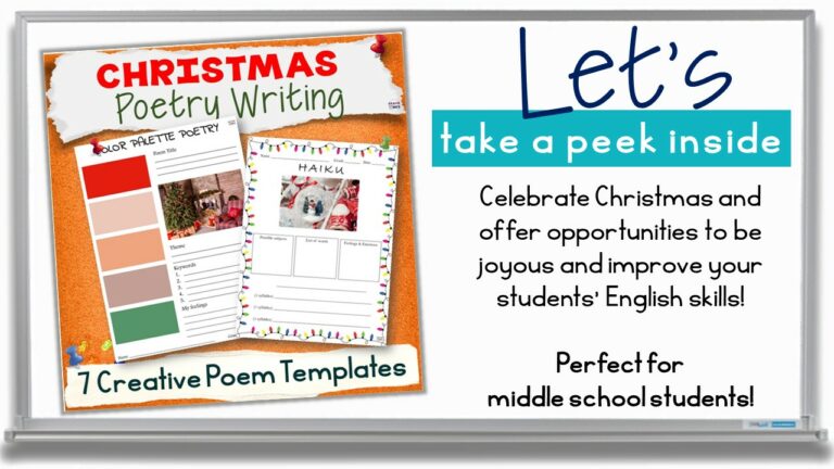 Christmas Poetry Writing - Poem Templates and Activities PRINT-DIGITAL - Made By Teachers