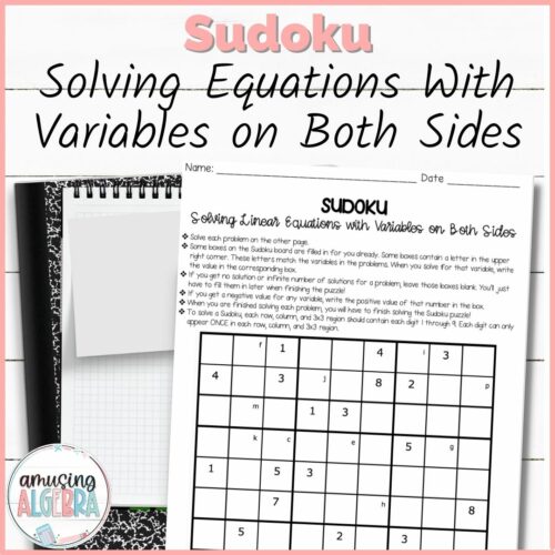 Algebra 1 Solving Literal Equations Scaffolded Guided Notes | Made By ...