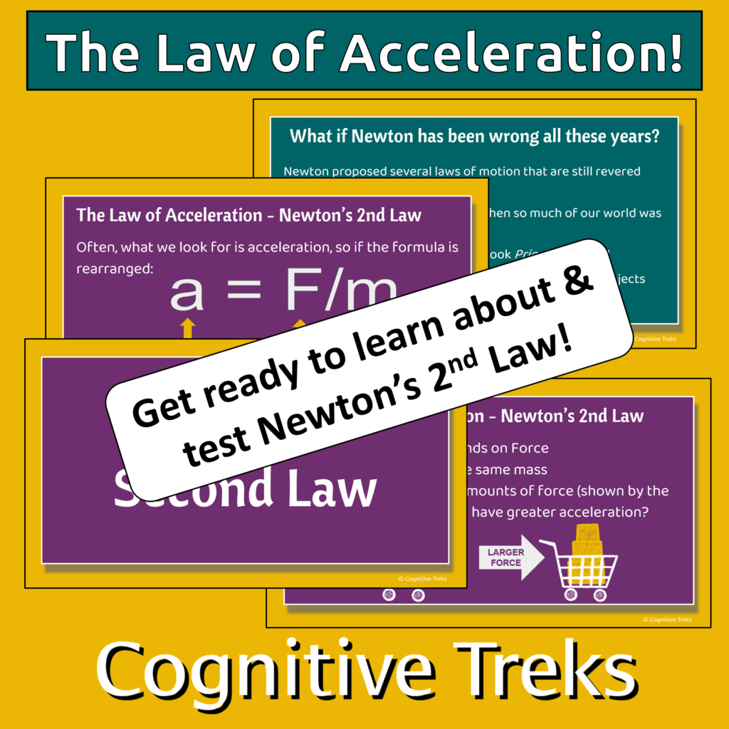 Newton's 3 Laws of Motion Physics Bundle Inertia, Acceleration