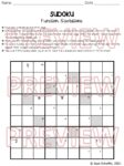 Function Operations and Compositions Even Sudoku Puzzle | Made By Teachers