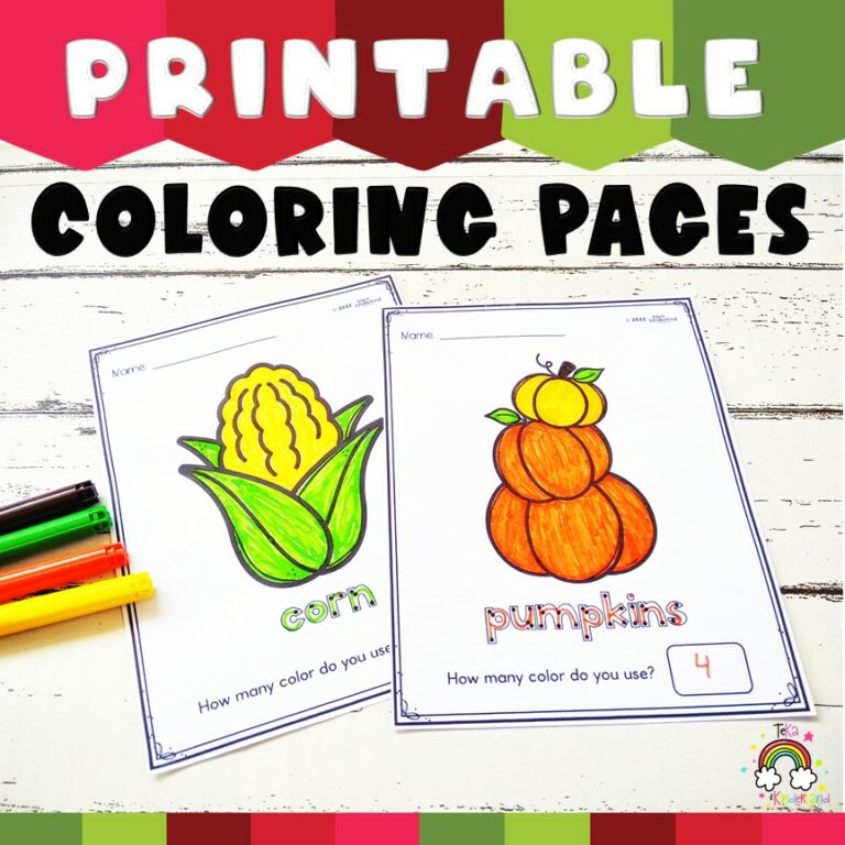 Fall Coloring Book Printable Made By Teachers