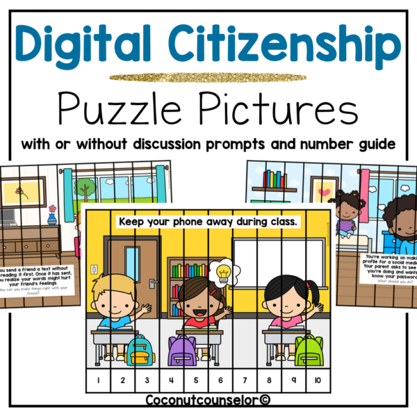 Digital Citizenship Picture Puzzles Made By Teachers