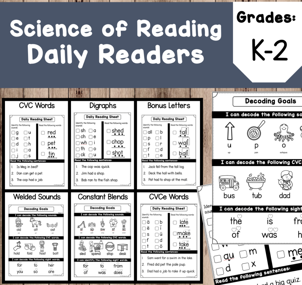 Daily Readers Aligned with Science of Reading Made By Teachers
