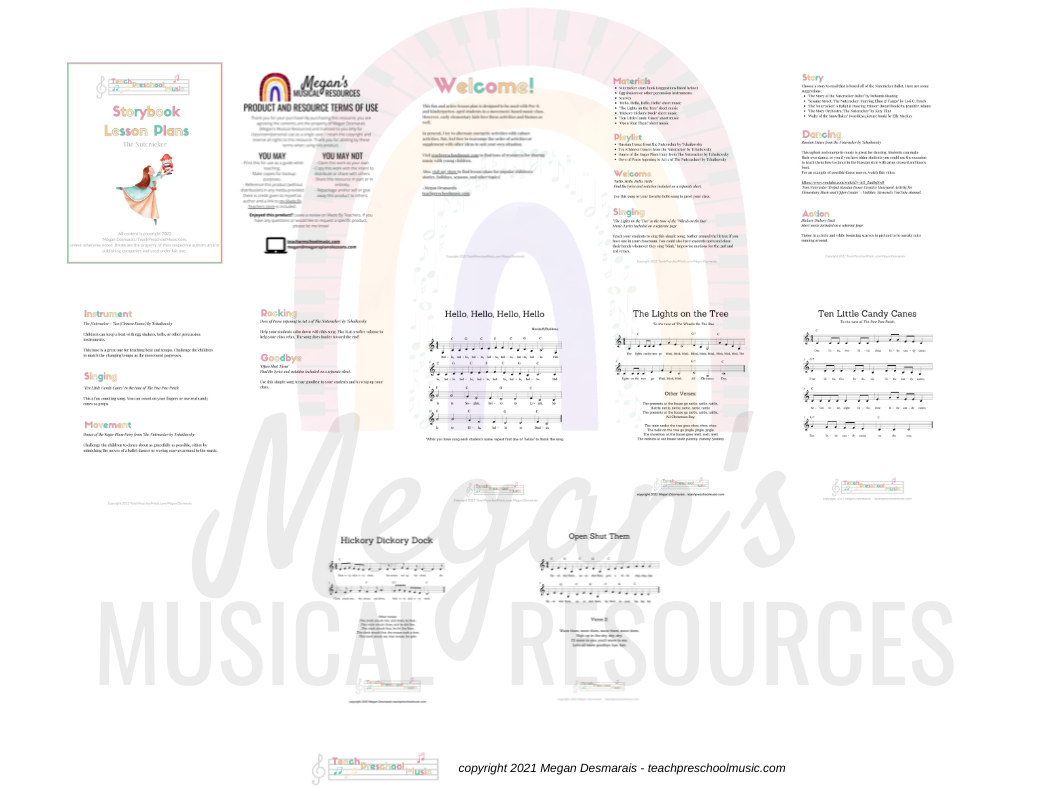 Preschool Music Lesson Plan The Nutcracker Music and Movement Activities Made By Teachers