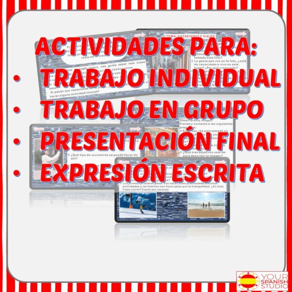 AP SPANISH SPEAKING EXAM PREPARACIÓN PARA EXAMEN ORAL VACACIONES Y ...