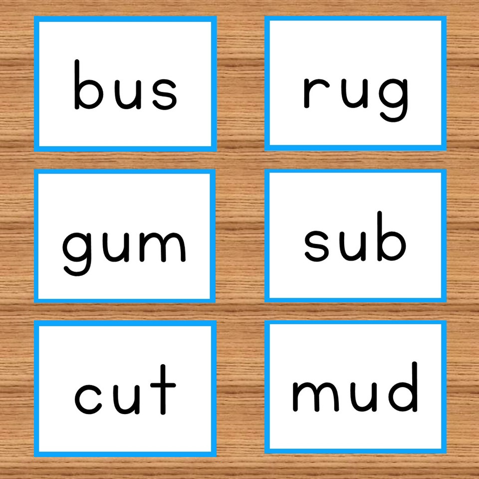 Short Vowel Flash Cards and Picture Cards Short u Made By Teachers
