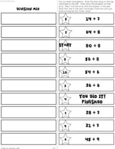 Multiplication and Division Fact Families Fluency Practice Math Puzzles ...