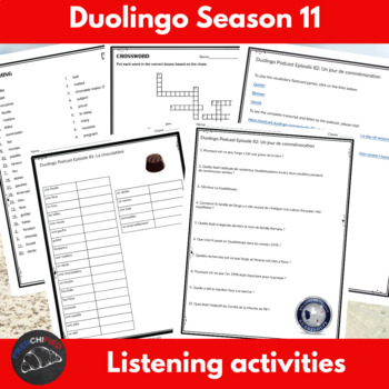 Activities Bundle for French Podcast Episodes Season 11