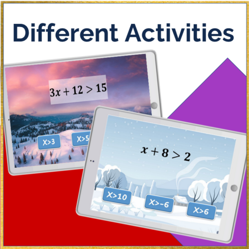 Solving One and Two Step Inequalities | Winter Christmas Escape Room ...