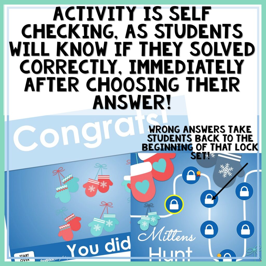 Operations with Complex Numbers Digital Winter Hunt Game - Made By Teachers