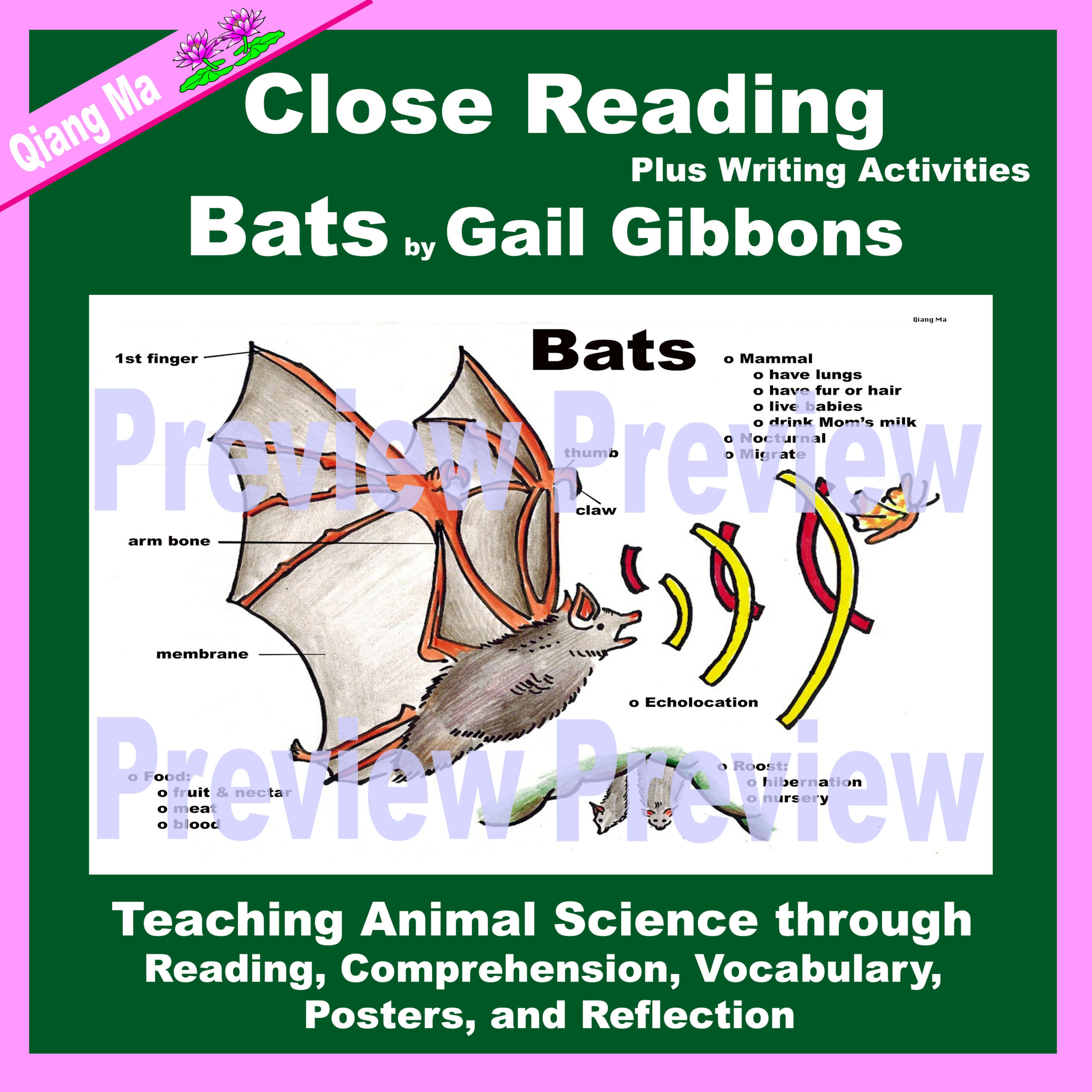 Close Reading: Bats by Gail Gibbons