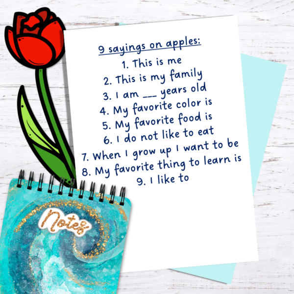 All About Me Back to School Fall Apple Tree Craft - Made By Teachers