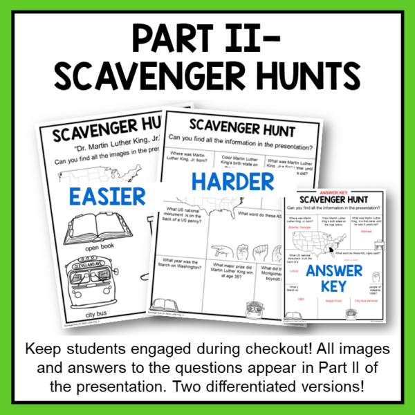 Martin Luther King Library Lesson Black History Month Elementary