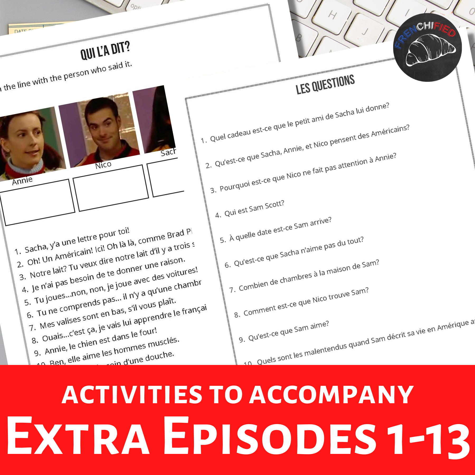 French Extra activities - megabundle - includes activities for all 13 episodes
