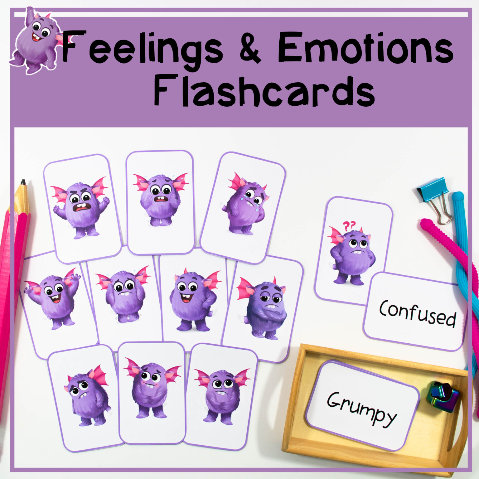 Recognise & Identify Feelings & Emotions Flashcards Emotional