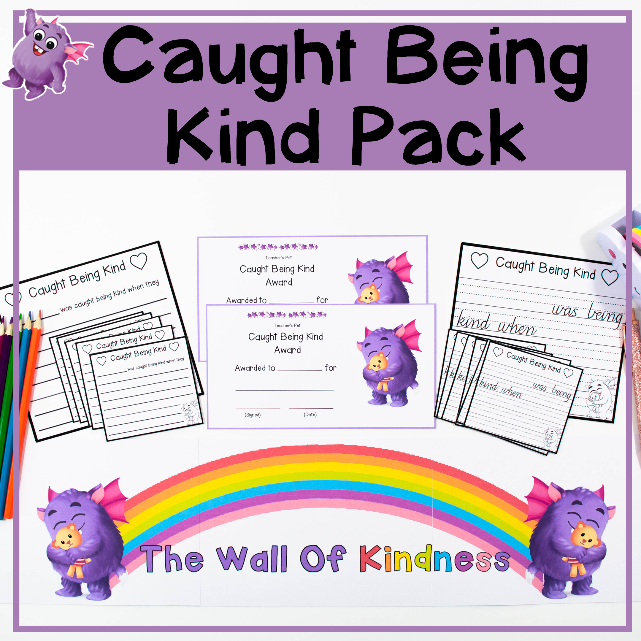 Caught Being Kind Pack Create Your Own Kindness Wall Made By Teachers