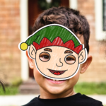 Christmas Elf Paper Mask Printable Coloring Costume Craft Activity ...