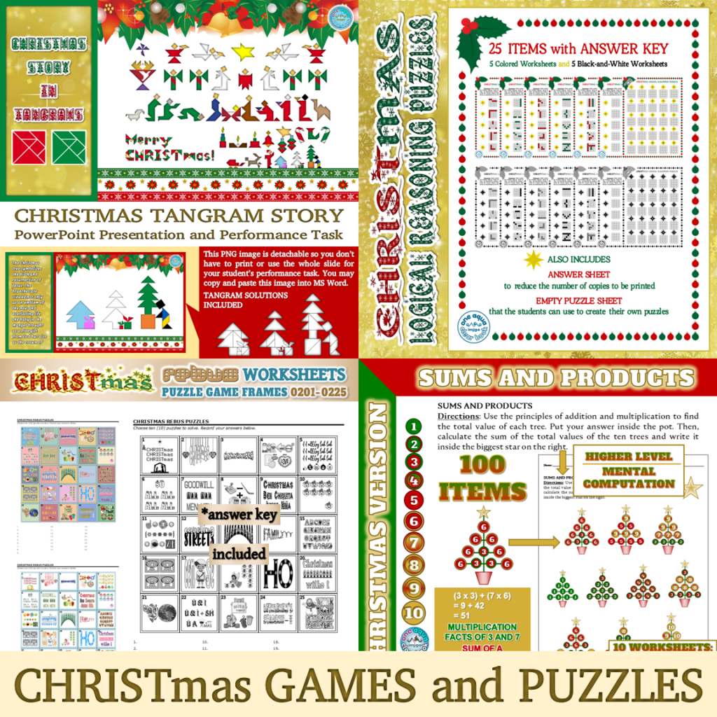 CHRISTmas Games And Puzzles Made By Teachers CHRISTmas Games And Puzzles Made By Teachers