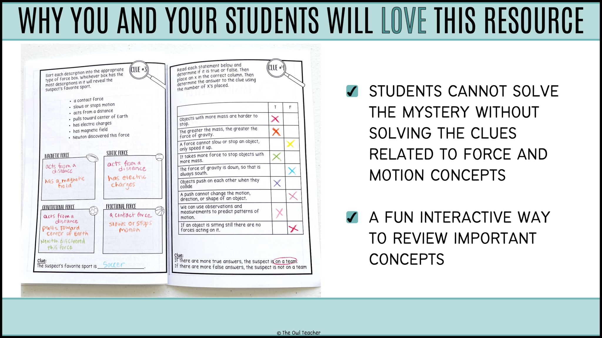 Force and Motion Science Mystery | Made By Teachers