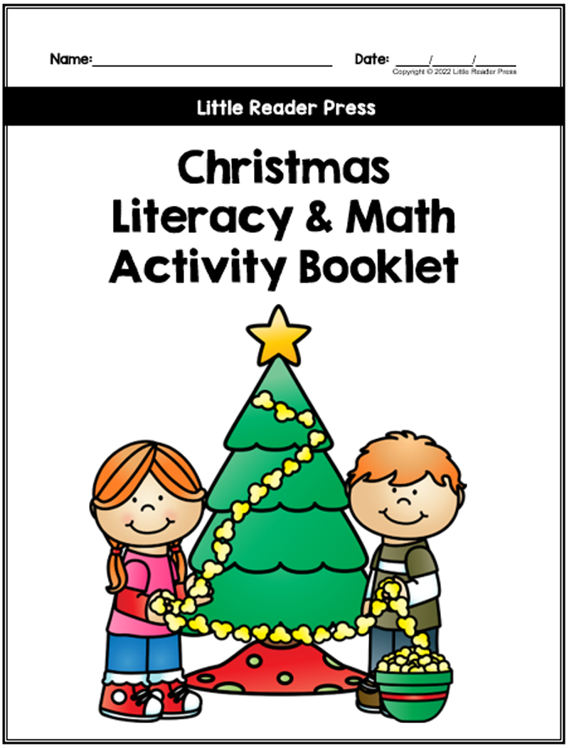 Christmas literacy math activity booklet made by teachers
