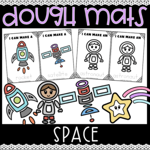 Space Play Dough Mats Fine Motor Skills, Space Playdough Mats, Space Playdough