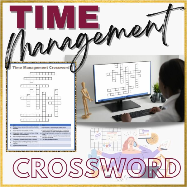 Time Management Crossword Puzzle Digital and Printable Made By Teachers Time Management Crossword Puzzle Digital and Printable Made By Teachers