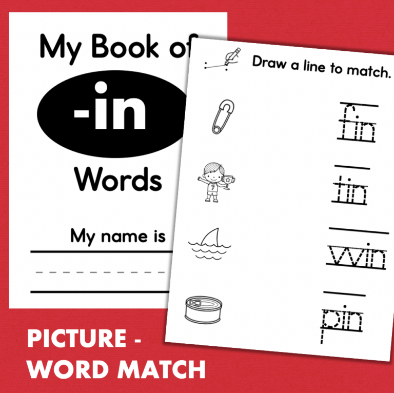CVC Word Families Mini Books Read Match Color Made By Teachers