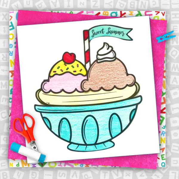 Ice Cream Sundae Craft | Summer Craft | Valentine's | Teacher ...
