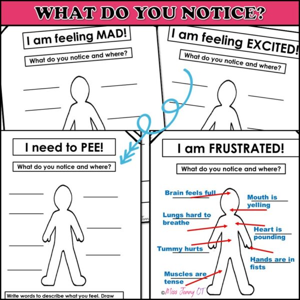 Interoception Self Regulation Activities Whole Body Workbook - Made By ...