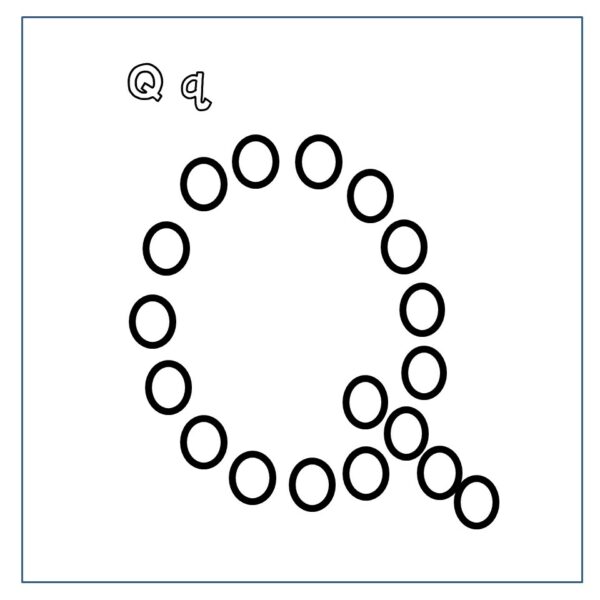 QTip Painting Letters Fine Motor Practice PreKK Full SET AZ! Upper