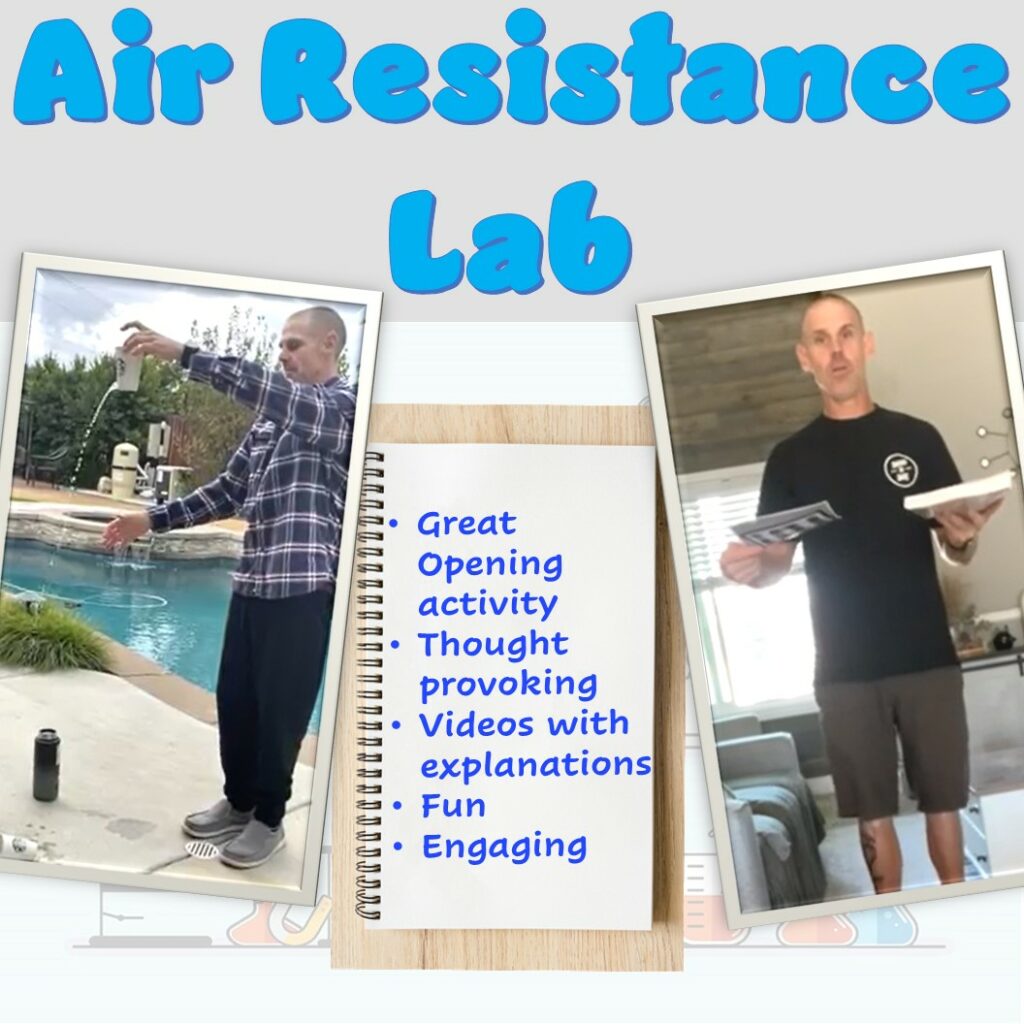 Gravity and Air Resistance Lab Made By Teachers