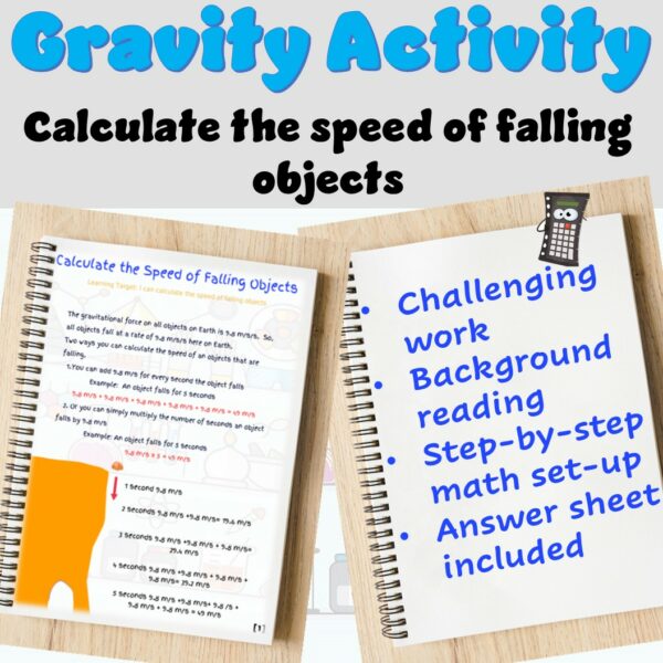 Gravity Calculate the Speed of Falling Objects | Made By Teachers