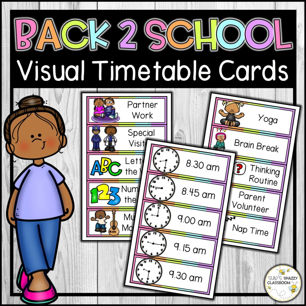 Back to School | Visual Timetable | Daily Schedule Cards | Made By Teachers