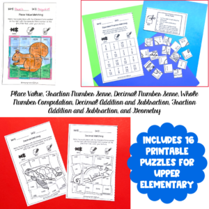 Fifth Grade Math Printable Puzzles - Made By Teachers