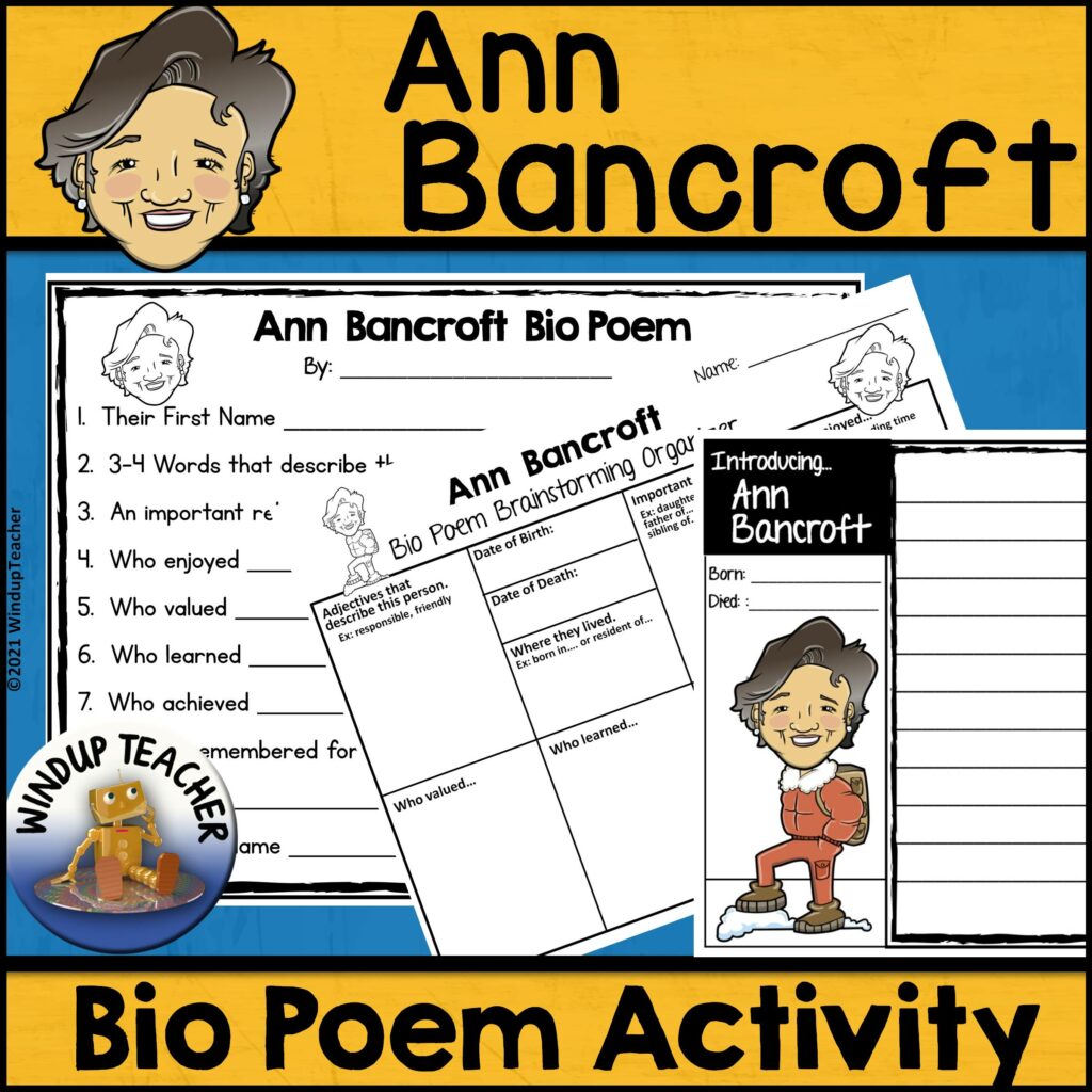 Ann Bancroft Poem Writing Activity Made By Teachers