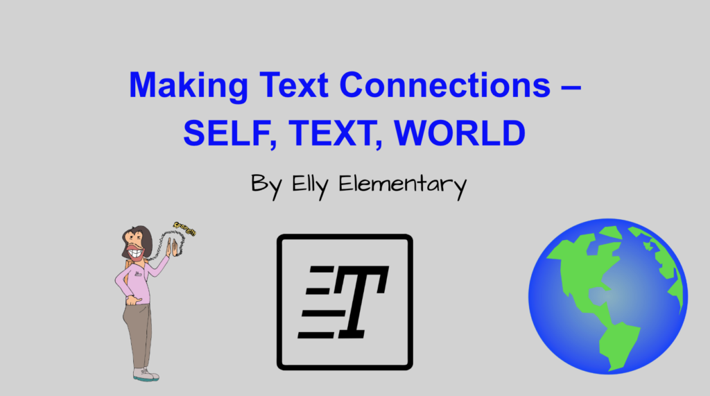 MAKING CONNECTIONS WHILE READING TEXT TO SELF TEXT WORLD Made By