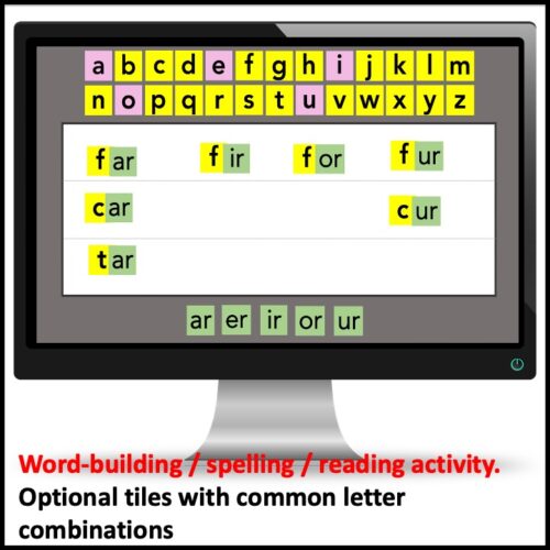 Jamboard online alphabet letters word mat for phonics & spelling Made By Teachers