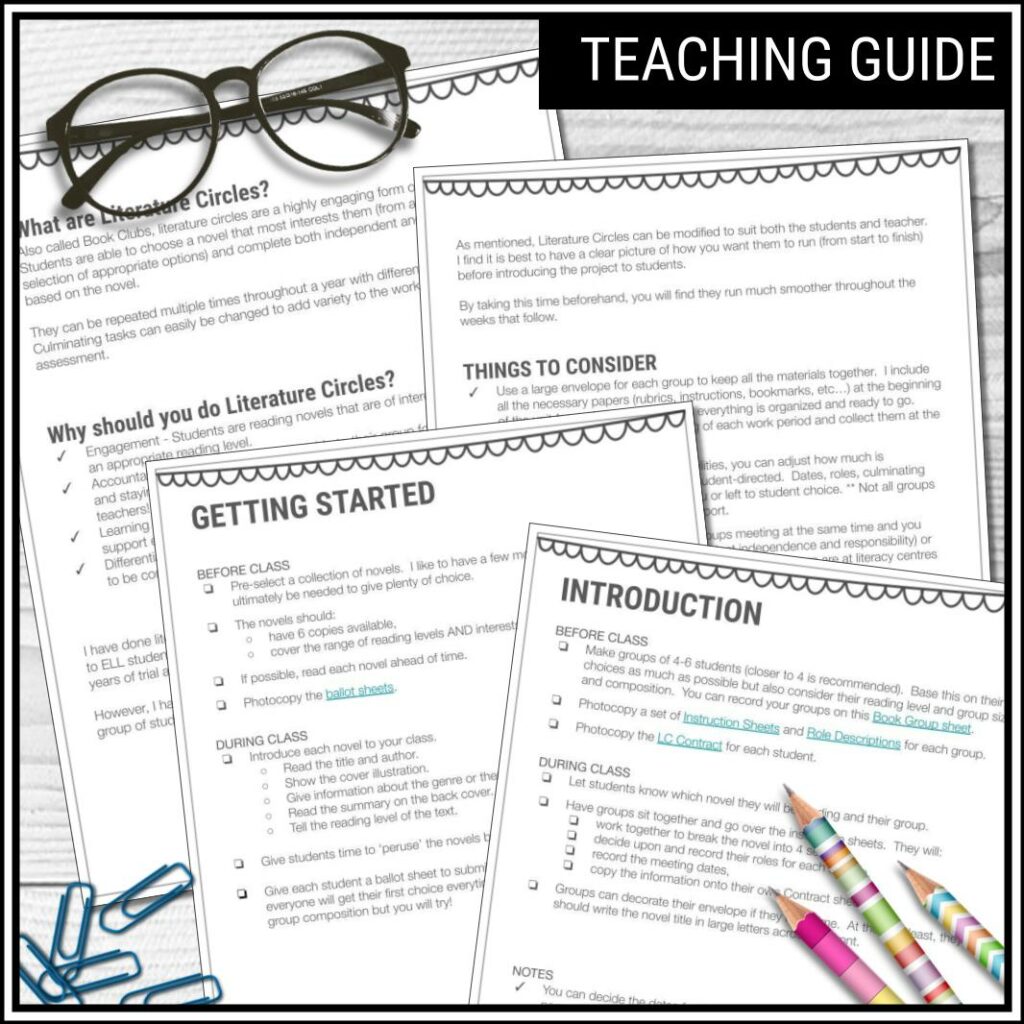 Literature Circle ROLES AND INSTRUCTIONS Book Club Reading ...