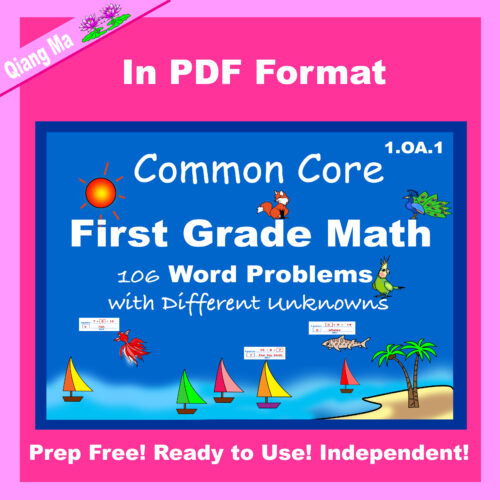 First Grade Math Word Problems 1.OA.1 | Made By Teachers