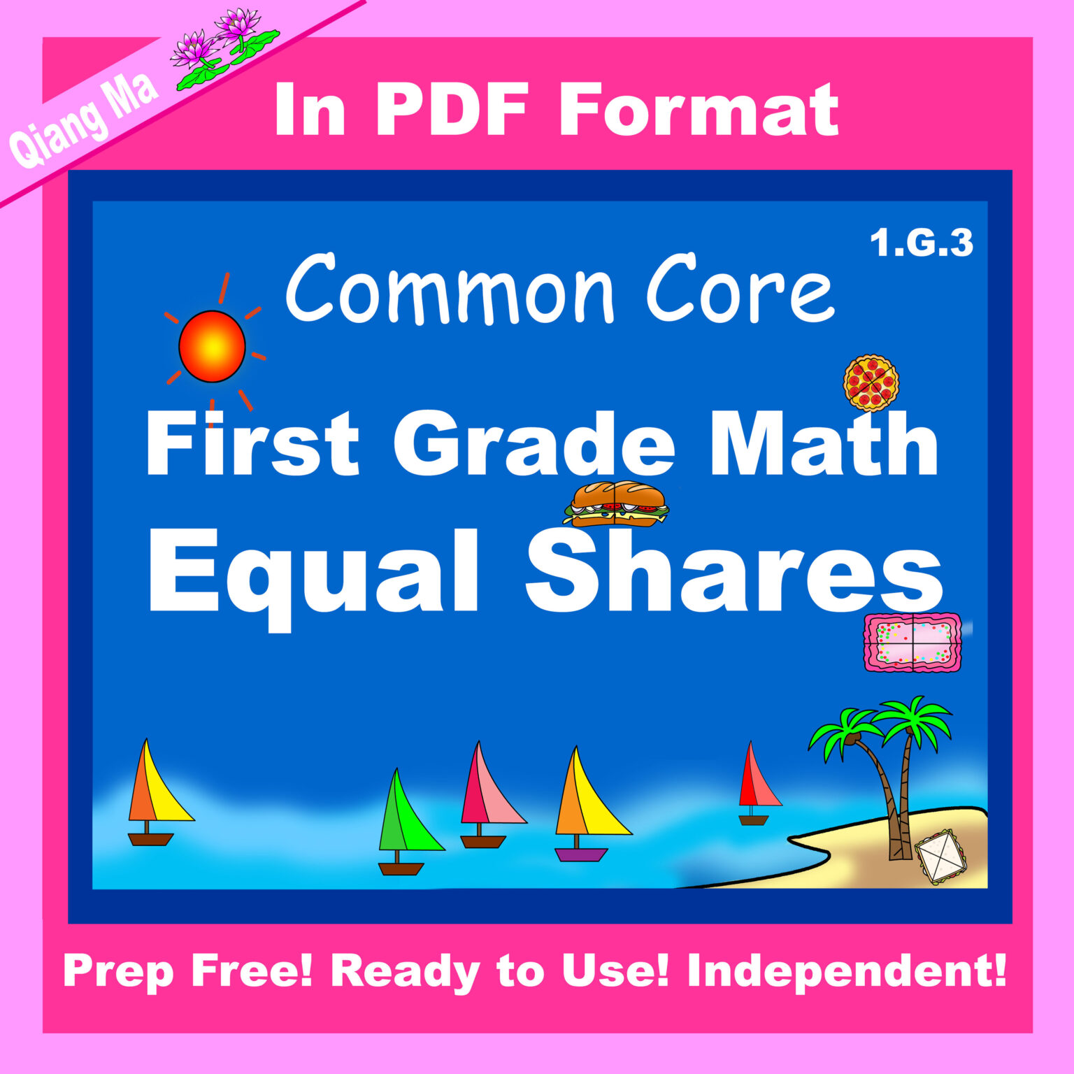 First Grade Math Year Long Mega Bundle All Common Core Standards ...