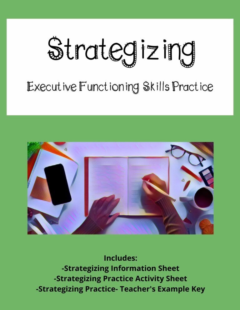 College Prep Executive Functioning Skills Tips Strategy Notes Questions