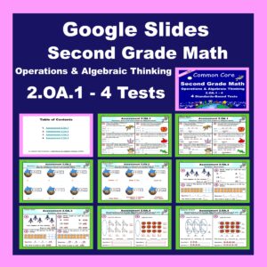 2nd Grade Math Common Core Standard Tests Bundle | Made By Teachers