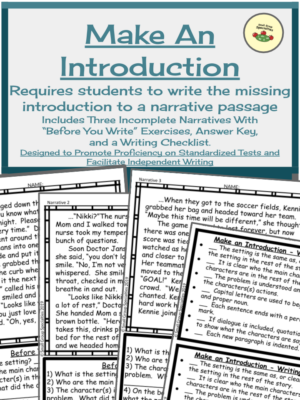 Make an Introduction - Narrative Writing Practice