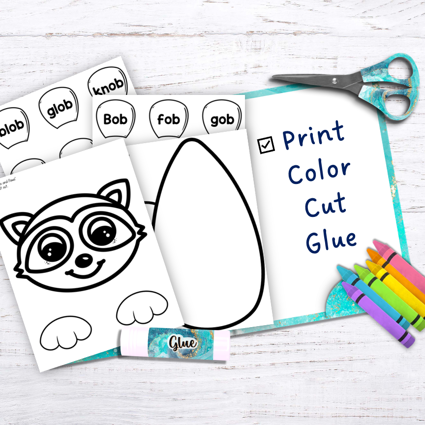 Short O Vowel Craft OB on the Cob OB Word Family Made By Teachers