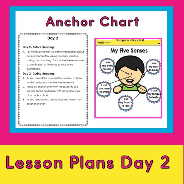 Five Senses Book Study Unit and Lesson Plans | 5 Senses Worksheets and ...