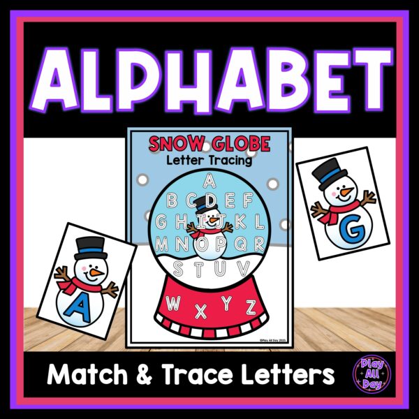 Snow Globe Alphabet Winter Letter - Winter Letter Tracing Cover 600x600 